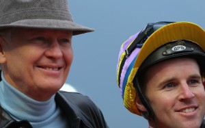 Tommy Berry (right) is joining trainer John Moore as his retained rider. Photos: Kenneth Chan