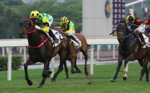 Nothingilikemore makes it four straight wins with an easy Class Two victory in April. Photos: Kenneth Chan.