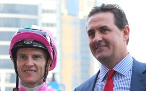 Zac Purton and Michael Freedman after Fortune Booth’s win.