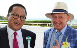 Trainer John Moore (right) and Werther’s owner Johnson Chen. Photos: Kenneth Chan