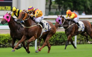 Winner’s Way takes out the HKSAR Chief Executive’s Cup at Sha Tin on Sunday. Photos: Kenneth Chan
