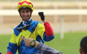 Nash Rawiller celebrates a win. Photos: Kenneth Chan