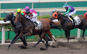 Kirov comes from last to win on Kirov during the first all-weather track race of the season. Photos: Kenneth Chan