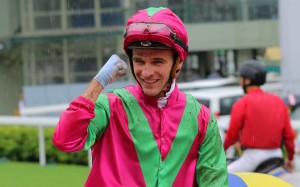 Sam Clipperton celebrates a winner. Photos: Kenneth Chan