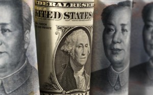 Foreign exchange is relative. If the yuan weakens against the dollar, the market is making a judgment on the appeal of both currencies. Photo: Kyodo File photo taken July 5, 2018, shows U.S. dollar and Chinese yuan banknotes. (Kyodo) ==Kyodo