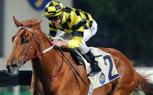 Taking Aim wins under Zac Purton on December 16. Photos: Kenneth Chan