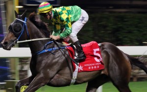 Zac Purton wins easily on Green Luck in November last year, his first win in Hong Kong. Photos: Kenneth Chan