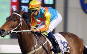 Vincent Ho races away on Ka Ying Star to win on debut last month. Photos: Kenneth Chan
