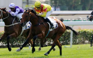 Ho Ho Khan salutes at Sha Tin last month. Photos: Kenneth Chan