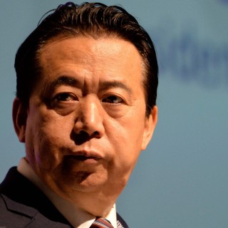 Former Interpol president Meng Hongwei is under investigation for corruption in China. Photo: AFP