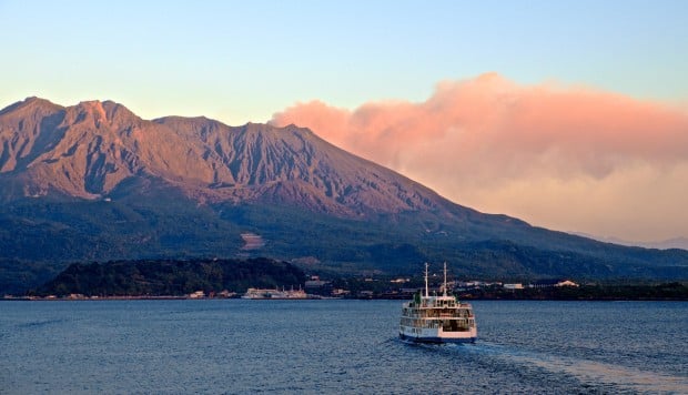 Smoke on the water: stunning Kagoshima, Japan
