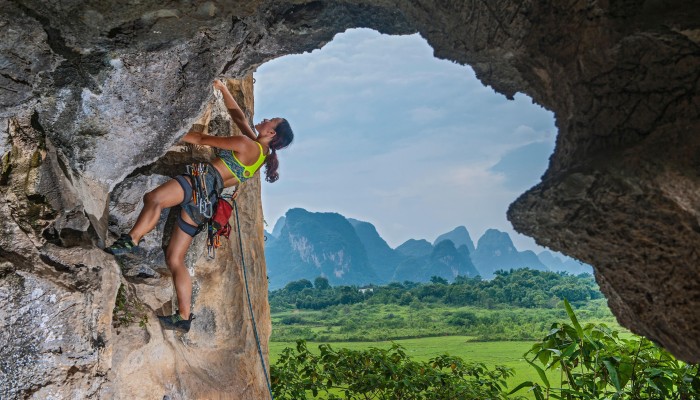 rock climbing