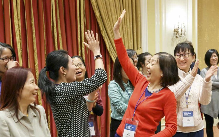 Teachers practising classroom activities during the annual National Chinese Language Conference held this year in Salt Lake City, Utah. Photo: David Keith