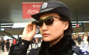 Officers are using the technology at a railway station in Henan province during the Lunar New Year holiday period to search for wanted criminals Officers are using the technology at a railway station in Henan province during the Lunar New Year holiday period to search for wanted criminals