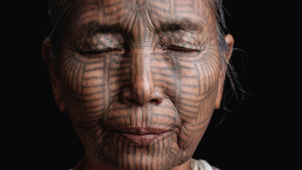 in pictures the last tattoo faced women of myanmar u0027s lai tu chin in pictures the last tattoo faced women of myanmar u0027s lai tu chin