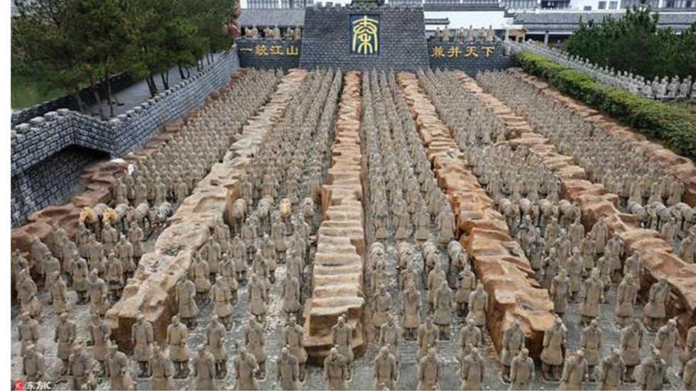 Chinese Park Puts Fake Terracotta Army On Display South