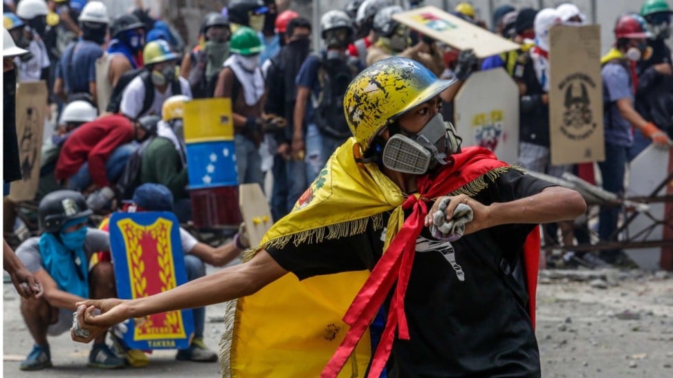 Image result for Violence erupts as controversial Venezuelan Assembly vote looms