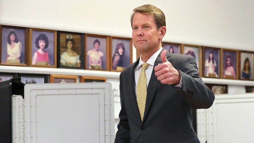 US Midterms Georgia Republican Brian Kemp Opens Cyber Probe Blames 