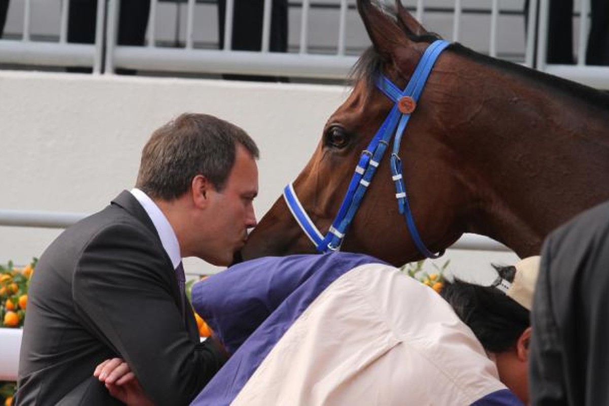 Caspar Fownes and Lucky Nine.