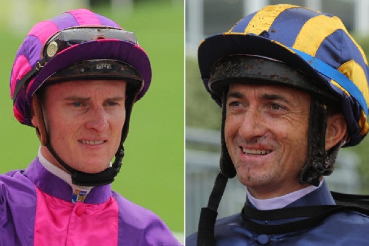 Zac Purton (left) and Douglas Whyte