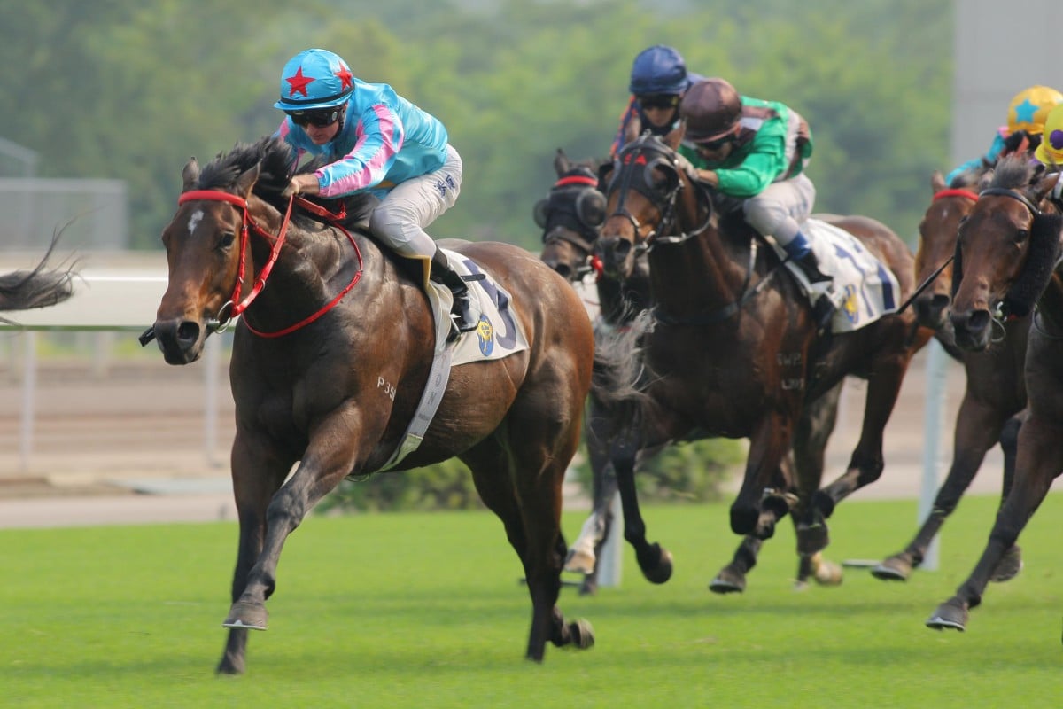 Zac Purton gave Todos Con Suerte a perfect ride that will have made Peter Ho think. Photo: Kenneth Chan