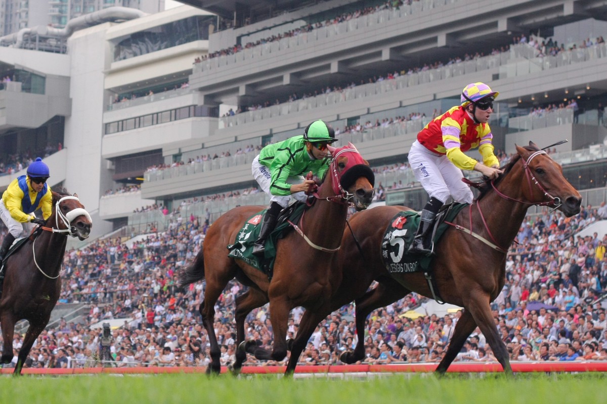 Designs On Rome wins the Audemars Piguet QE II Cup in front of a packed Sha Tin crowd. Photo: Kenneth Chan