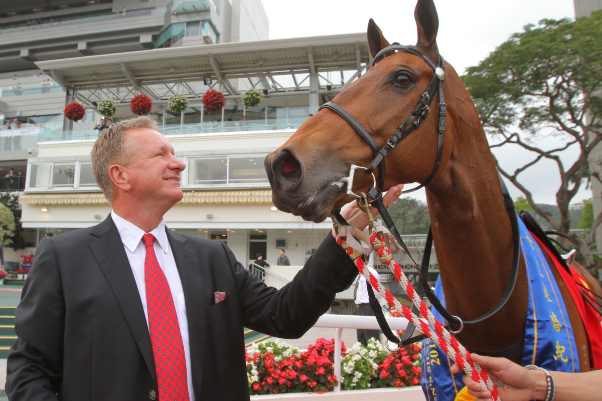 Tony Millard says Ambitious Dragon is "too precious to risk" in today's Hong Kong Mile. Photo: Kenneth Chan
