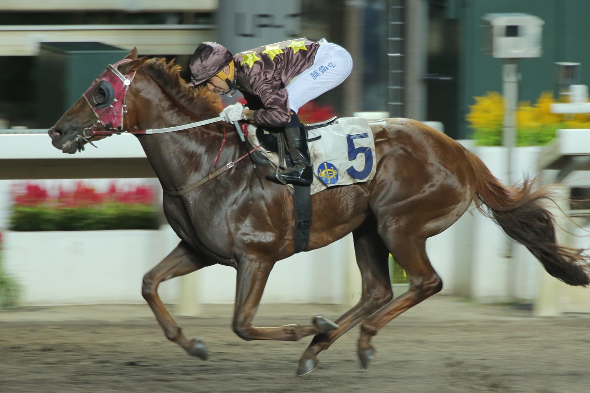 Despite an injury, jockey Joao Moreira gets the job done on Sure Peace  in the first race at Sha Tin. Photos: Kenneth Chan   