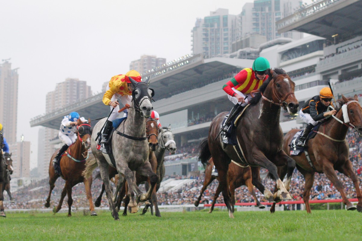 Ryan Moore was one of the stars of the show, breaking local hearts as he took Japanese star Maurice to victory in the Hong Kong Mile.