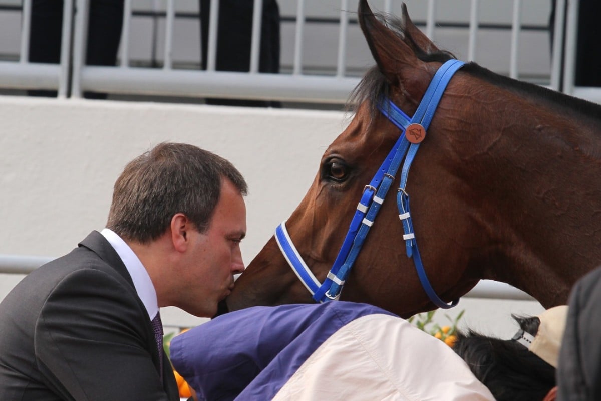 Trainer Caspar Fownes has paid tribute to his warhorse Lucky Nine, who was retired from racing on Tuesday. Photo: Kenneth Chan