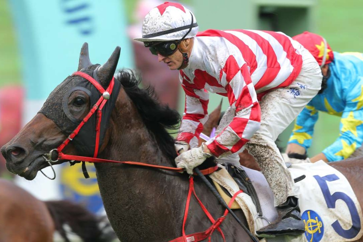 John Size-trained Dr Listening was impressive under Zac Purton, despite the narrow margin of a half-length. He was one of two winners for Size. Photo: Kenneth Chan