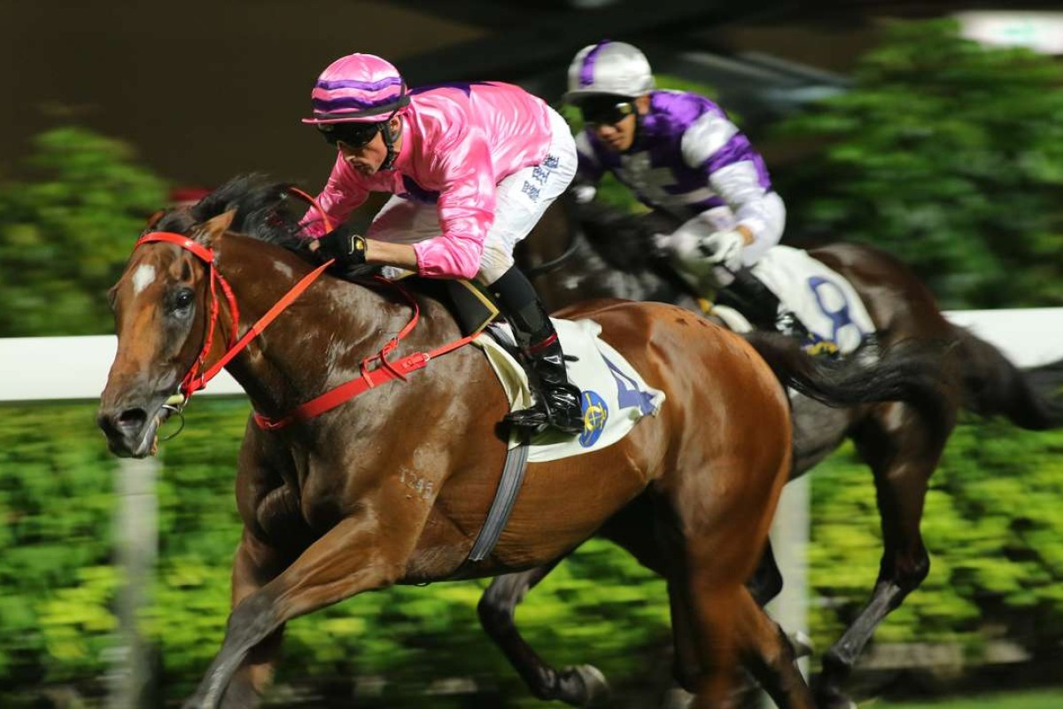 Nash Rawiller steers Lucky Year to his fourth win of the season. Photos: Kenneth Chan
