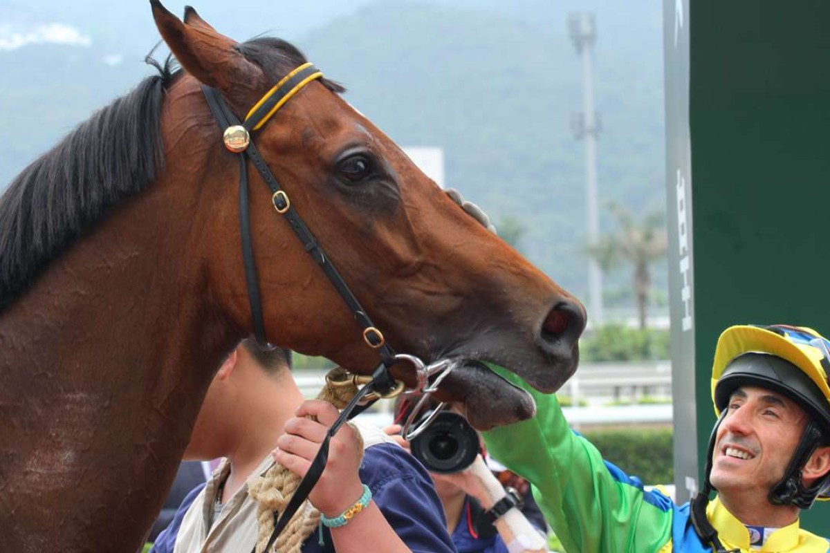 Olivier Doleuze shares a moment with Rich Tapestry. Photos: Kenneth Chan