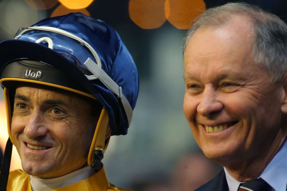 Douglas Whyte and John Moore celebrate a double. Photos: Kenneth Chan