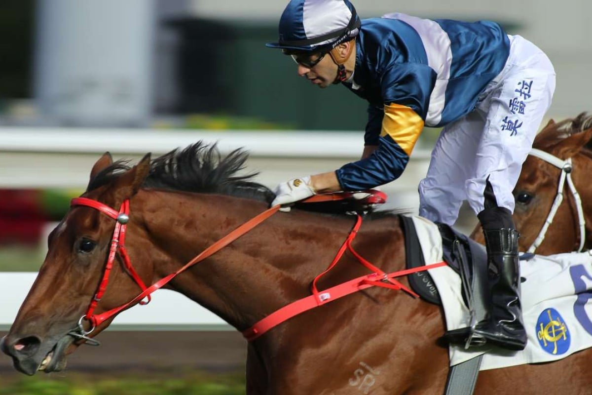 Joao Moreira guides the classy My Darling to victory on Tuesday. Photos: Kenneth Chan