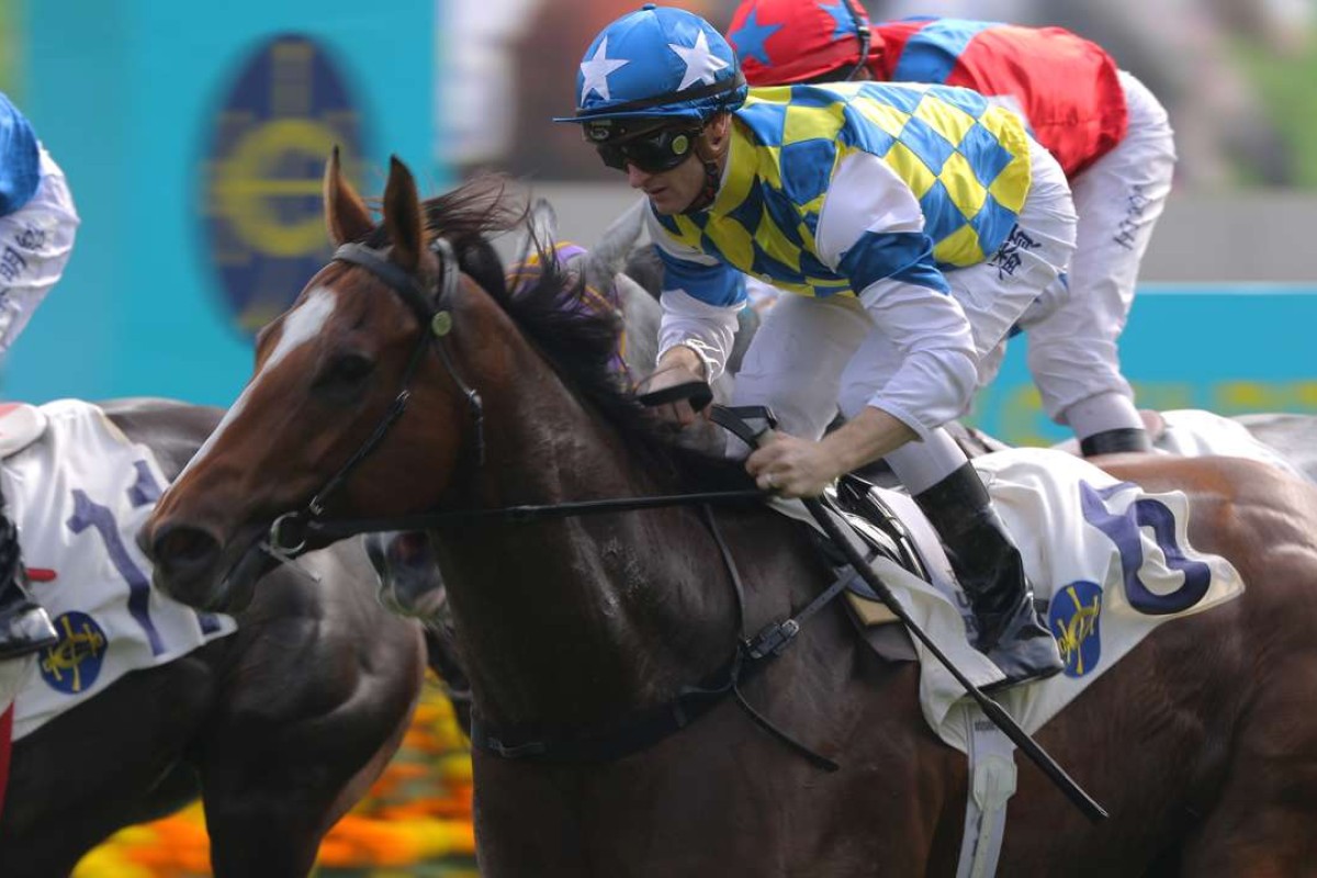 Zac Purton guides Star Of Patch to victory on Sunday. Photos: Kenneth Chan