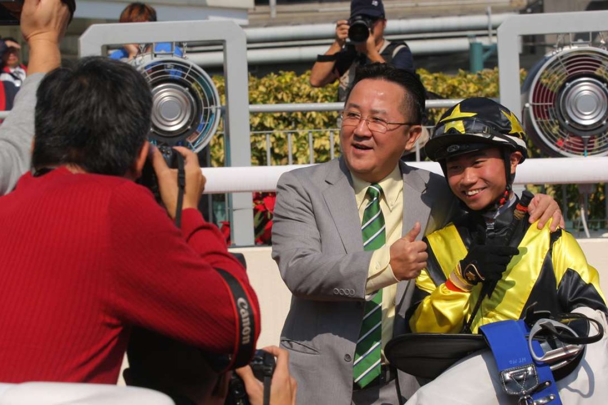 Dylan Mo celebrates his first Hong Kong victory on New Year’s Day. Photos: Kenneth Chan