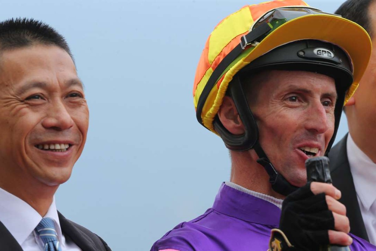 Trainer Danny Shum has formed a strong alliance with jockey Nash Rawiller in recent times and has called upon the Australian to ride Seasons Bloom in the Hong Kong Classic Mile. Photos: Kenneth Chan