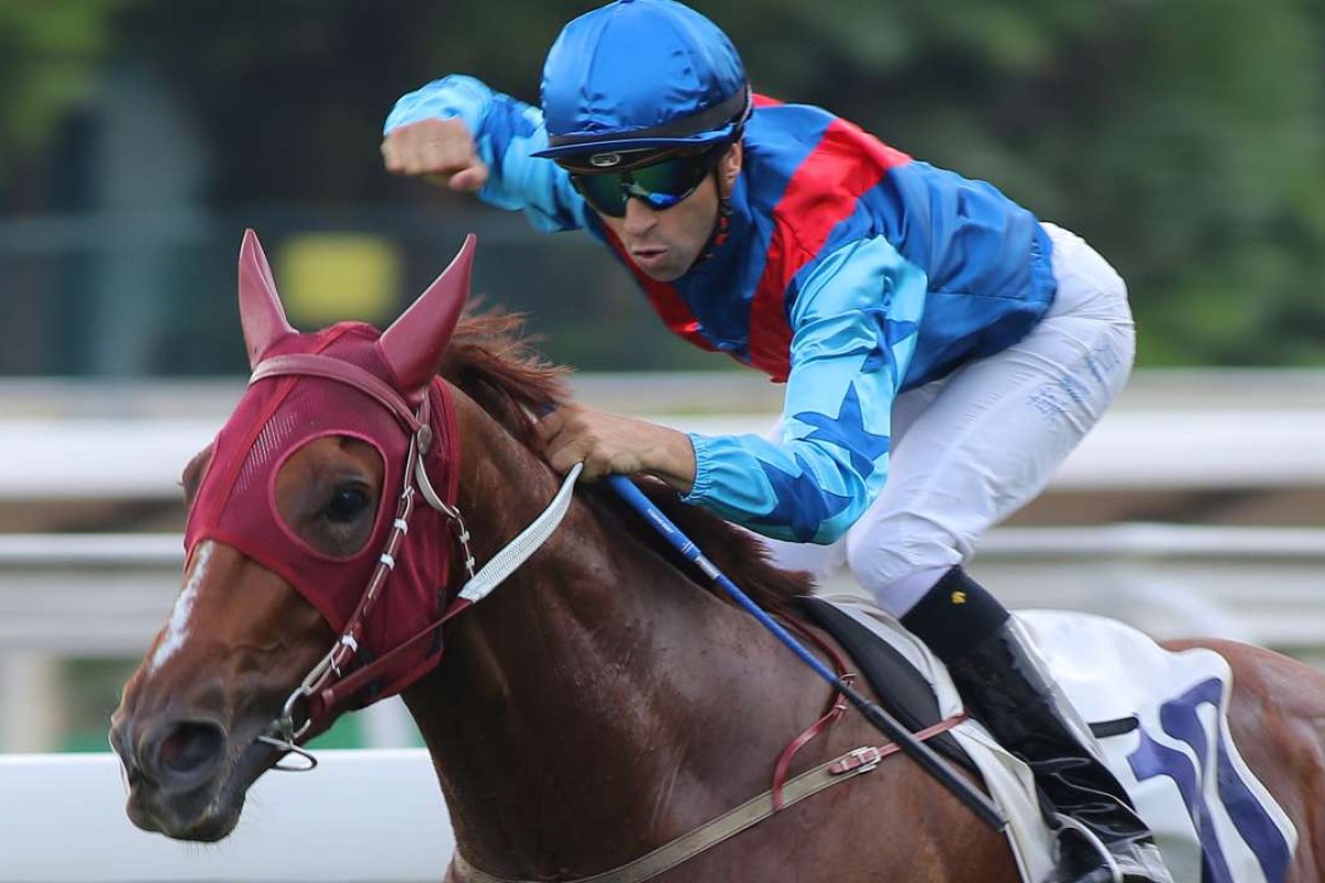 Joao Moreira guides Rapper Dragon to victory at Sha Tin. Photo: Kenneth Chan