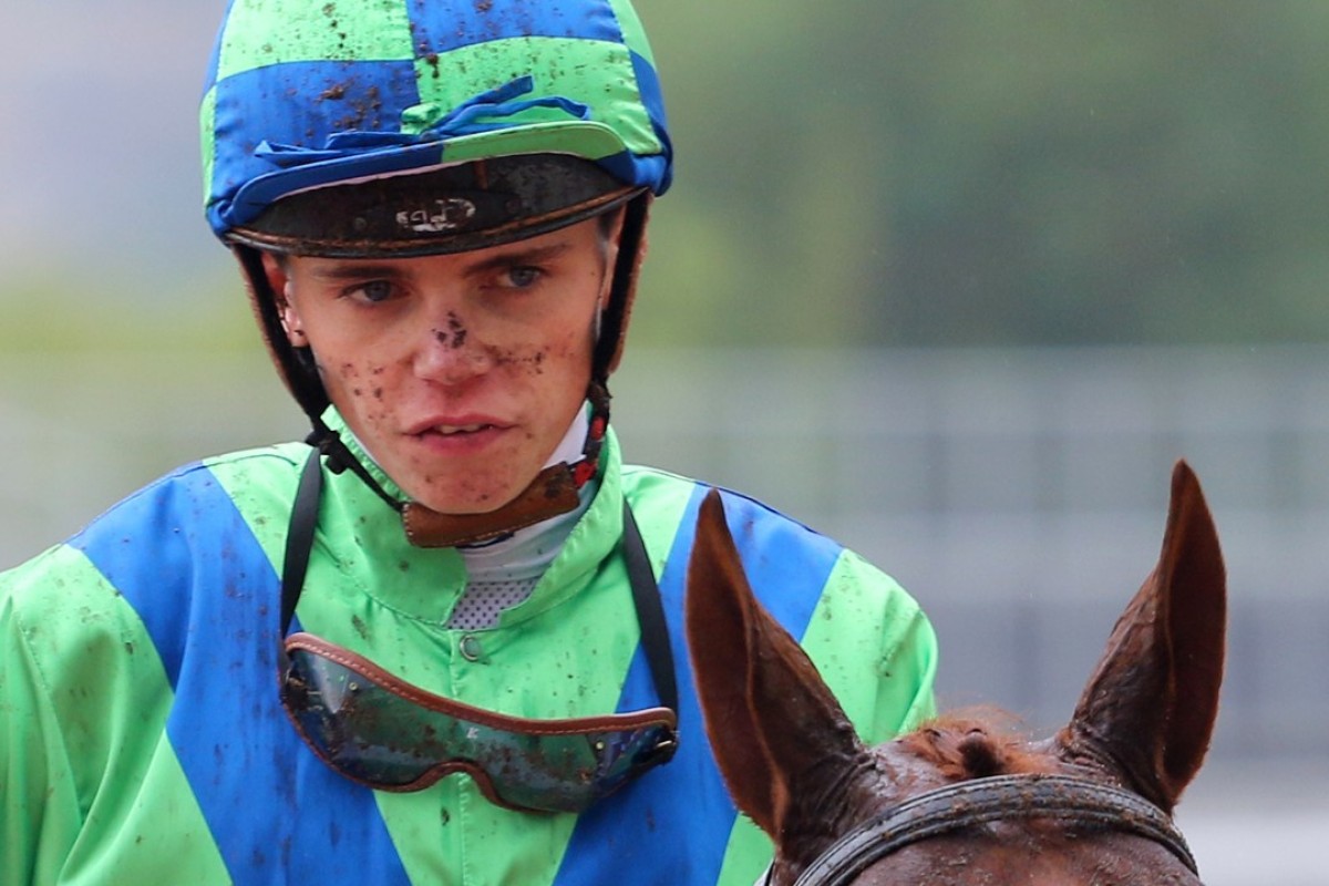 Callan Murray finishes fourth in his first ride in Hong Kong last Sunday. Photos: Kenneth Chan