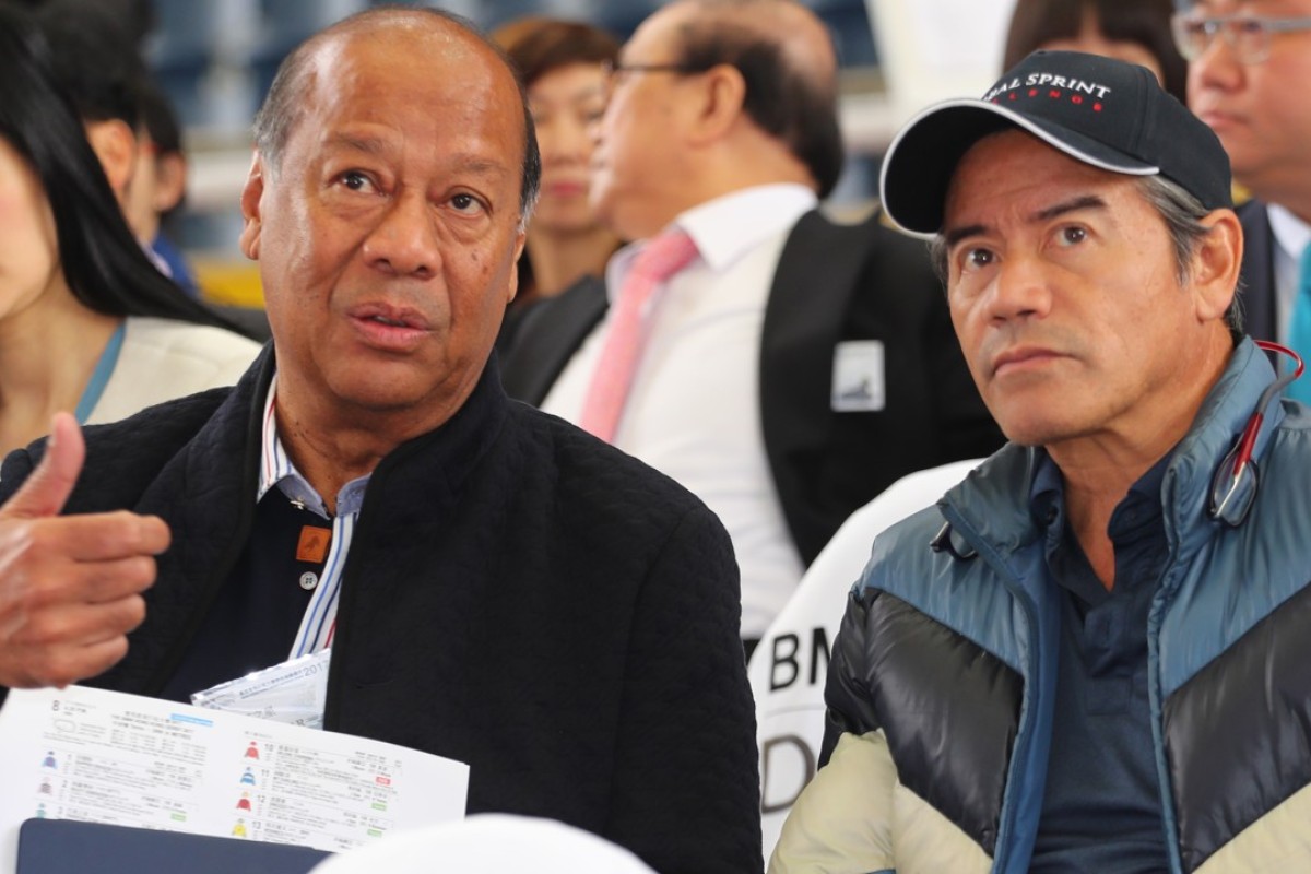 Pakistan Star’s owner, Kerm Din, and trainer Tony Cruz. Photo: Kenneth Chan