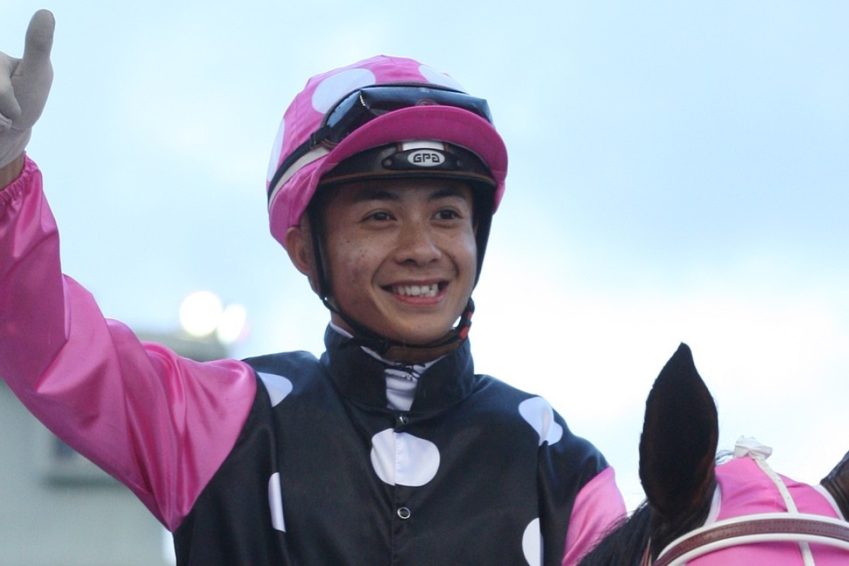 Derek Leung after Beauty Generation won the Group Three Celebration Cup on October 1. Photos: Kenneth Chan.