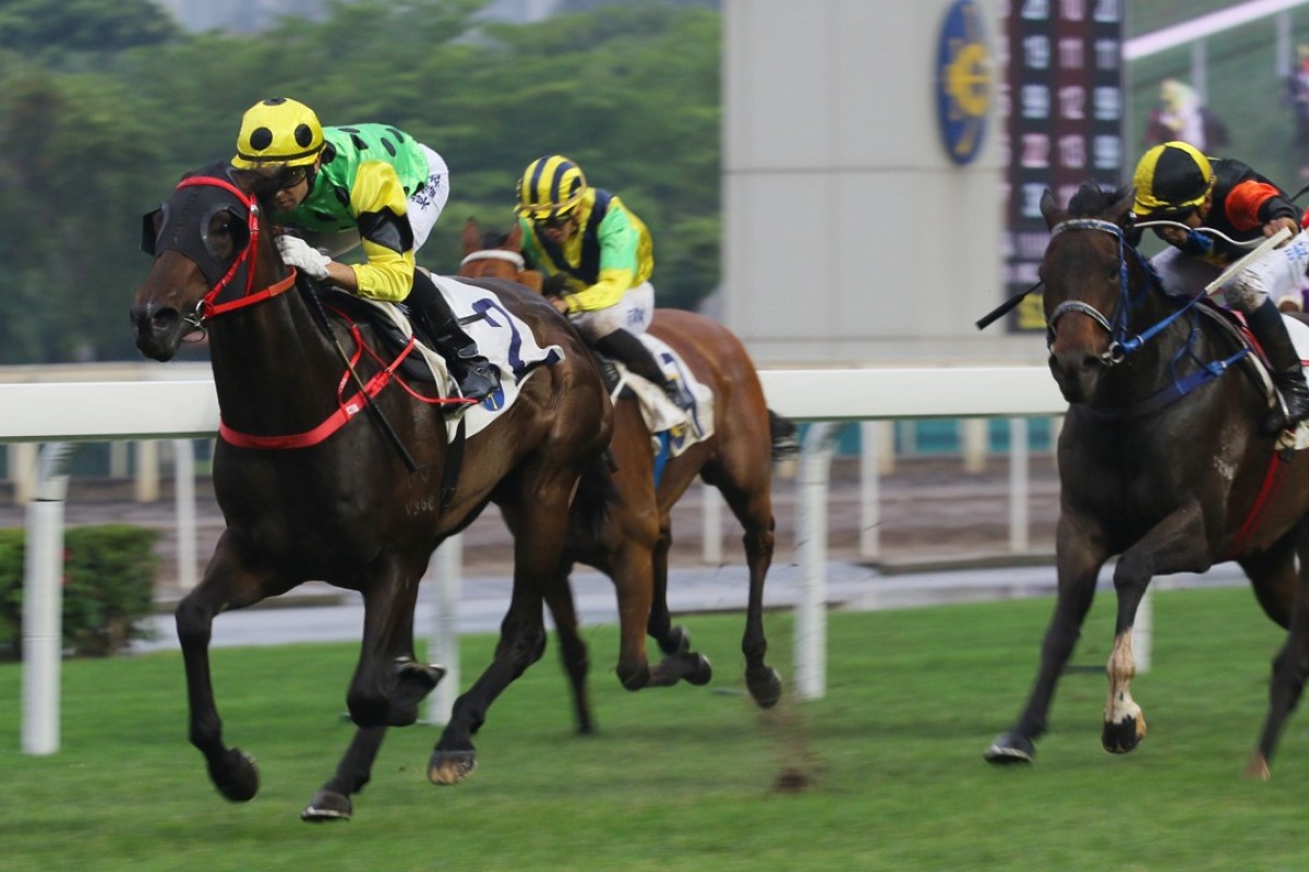 Nothingilikemore makes it four straight wins with an easy Class Two victory in April. Photos: Kenneth Chan.