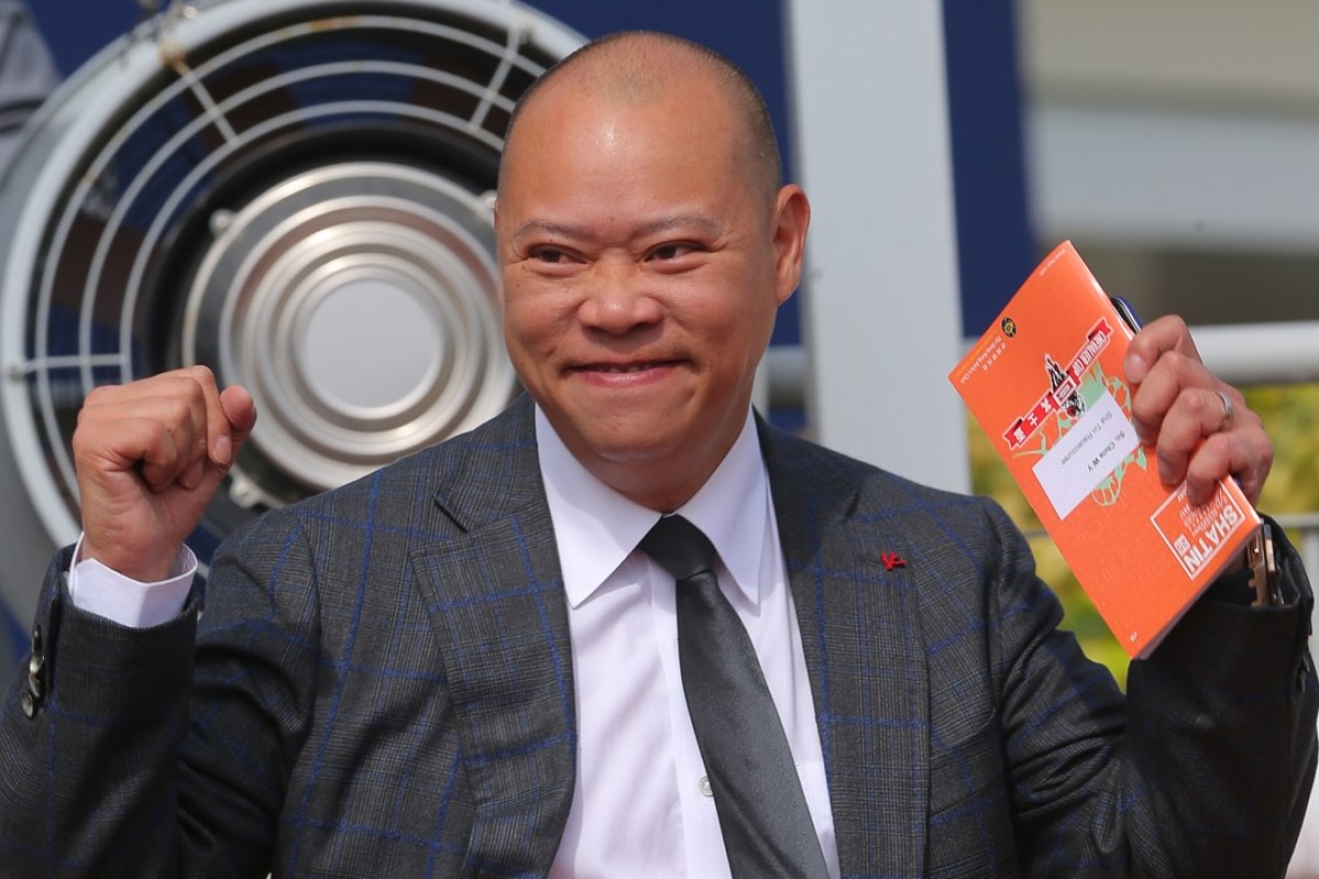 Chris So celebrates the win of Better Choice. Photos: Kenneth Chan