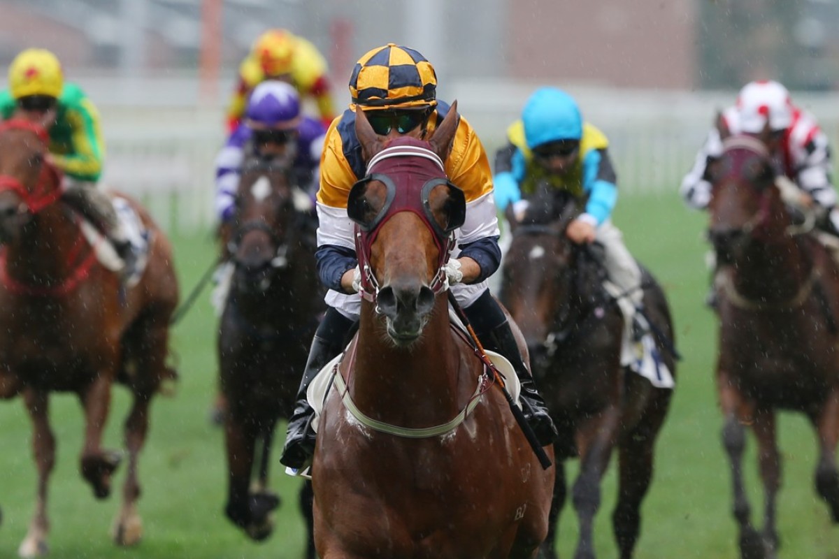 Styling City cruises away from his rivals at Sha Tin on Sunday. Photos: Kenneth Chan