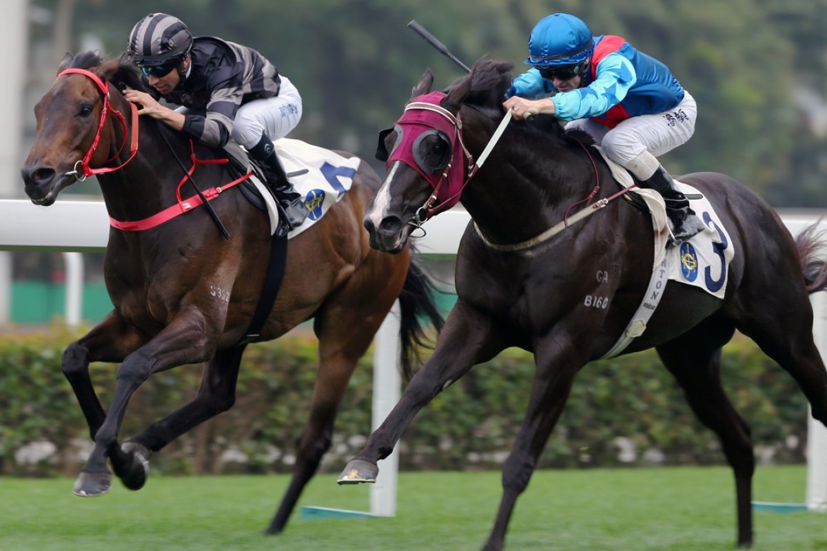 Ruthven winning a Class Two race at Sha Tin in March. Photos: Kenneth Chan