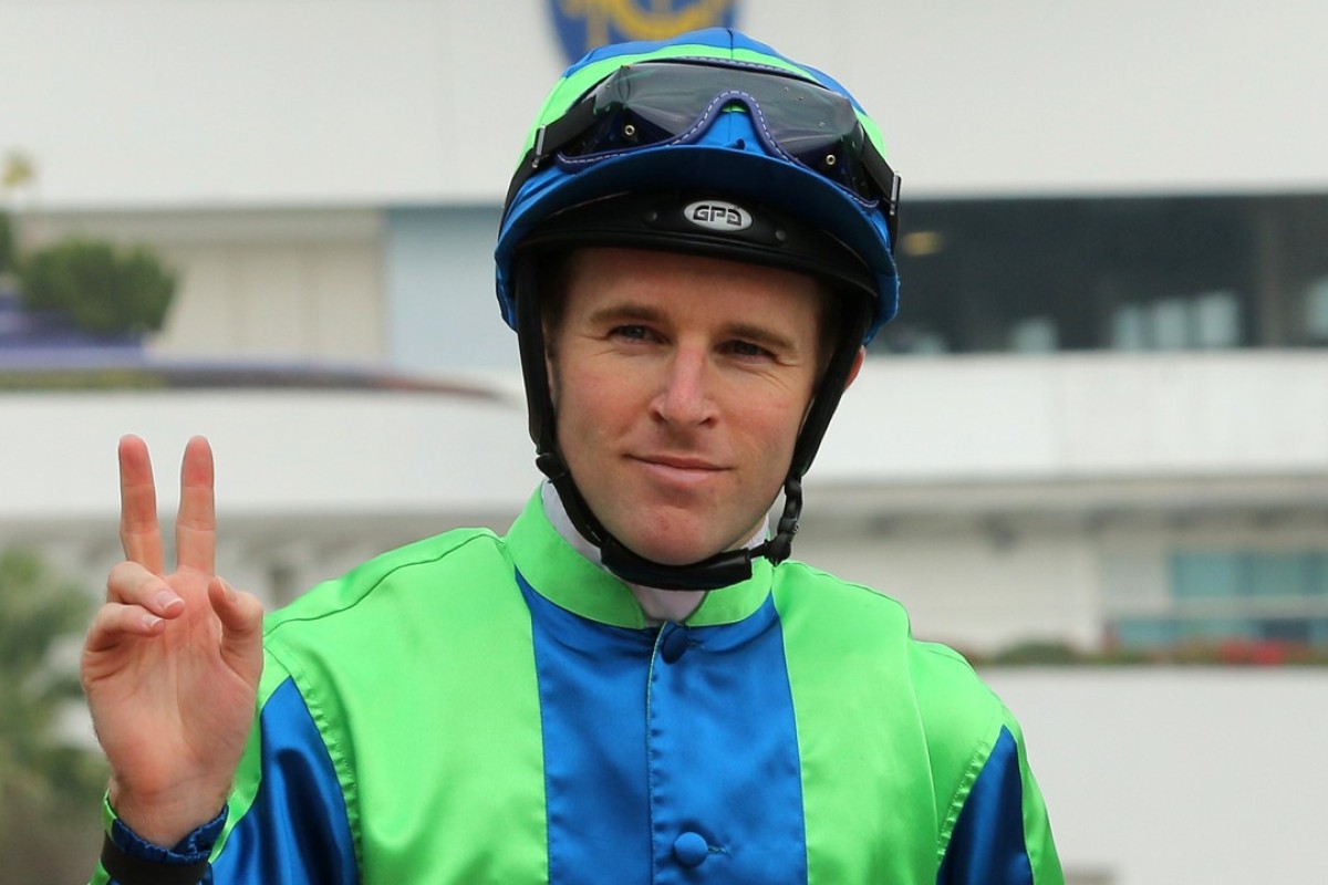 Tommy Berry is looking forward to riding Fine Needle in the Chairman’s Sprint Prize. Photos: Kenneth Chan