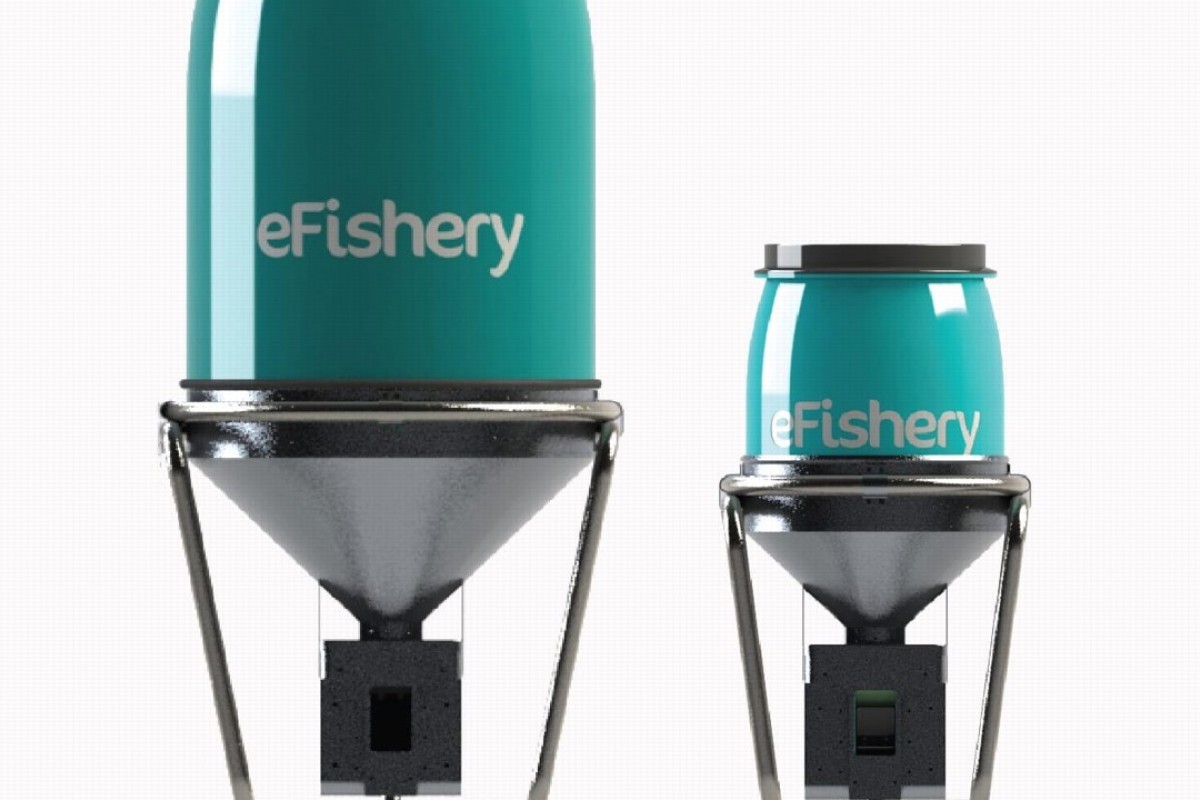 EFishery has developed a smart fish and shrimp auto feeder that knows when fish are hungry.