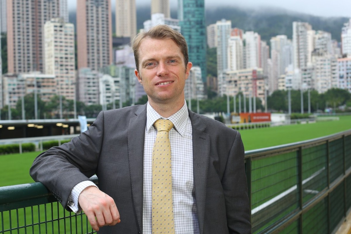 Racecaller John Blance at Happy Valley. Photos: Kenneth Chan