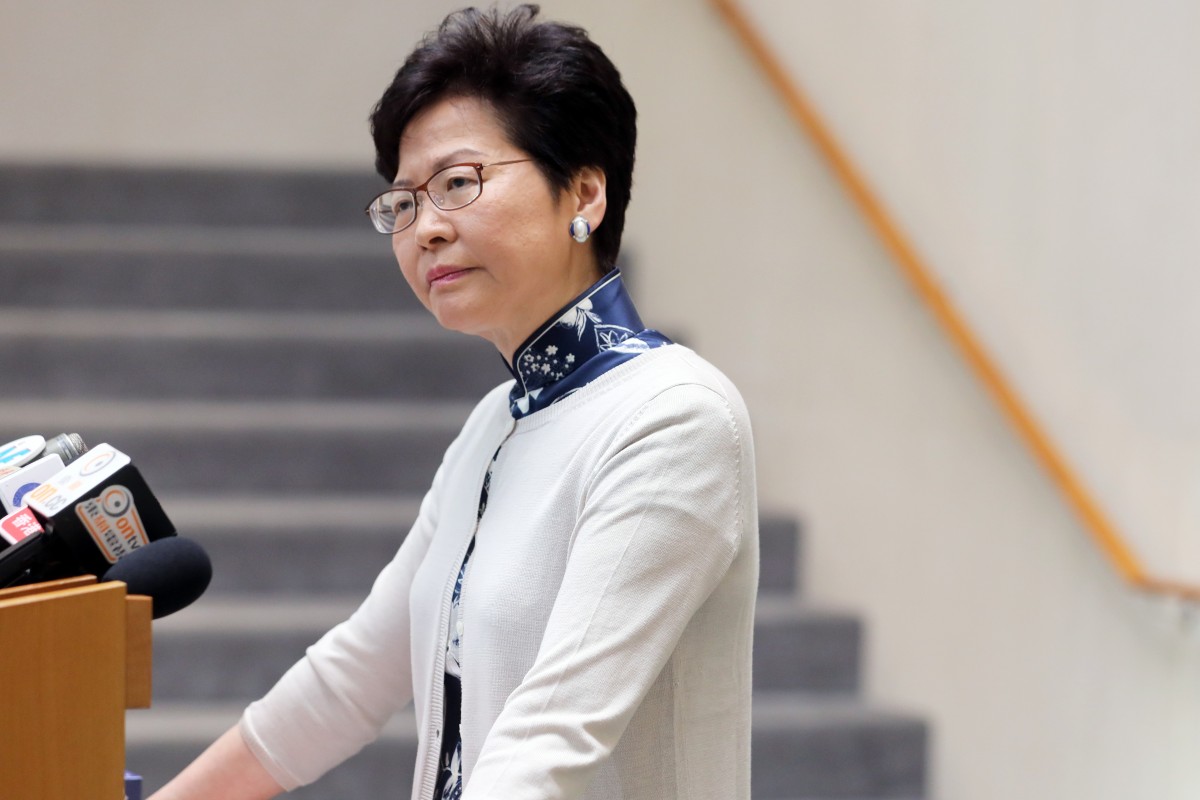 Carrie Lam speaks on Tuesday. Photo: Sam Tsang
